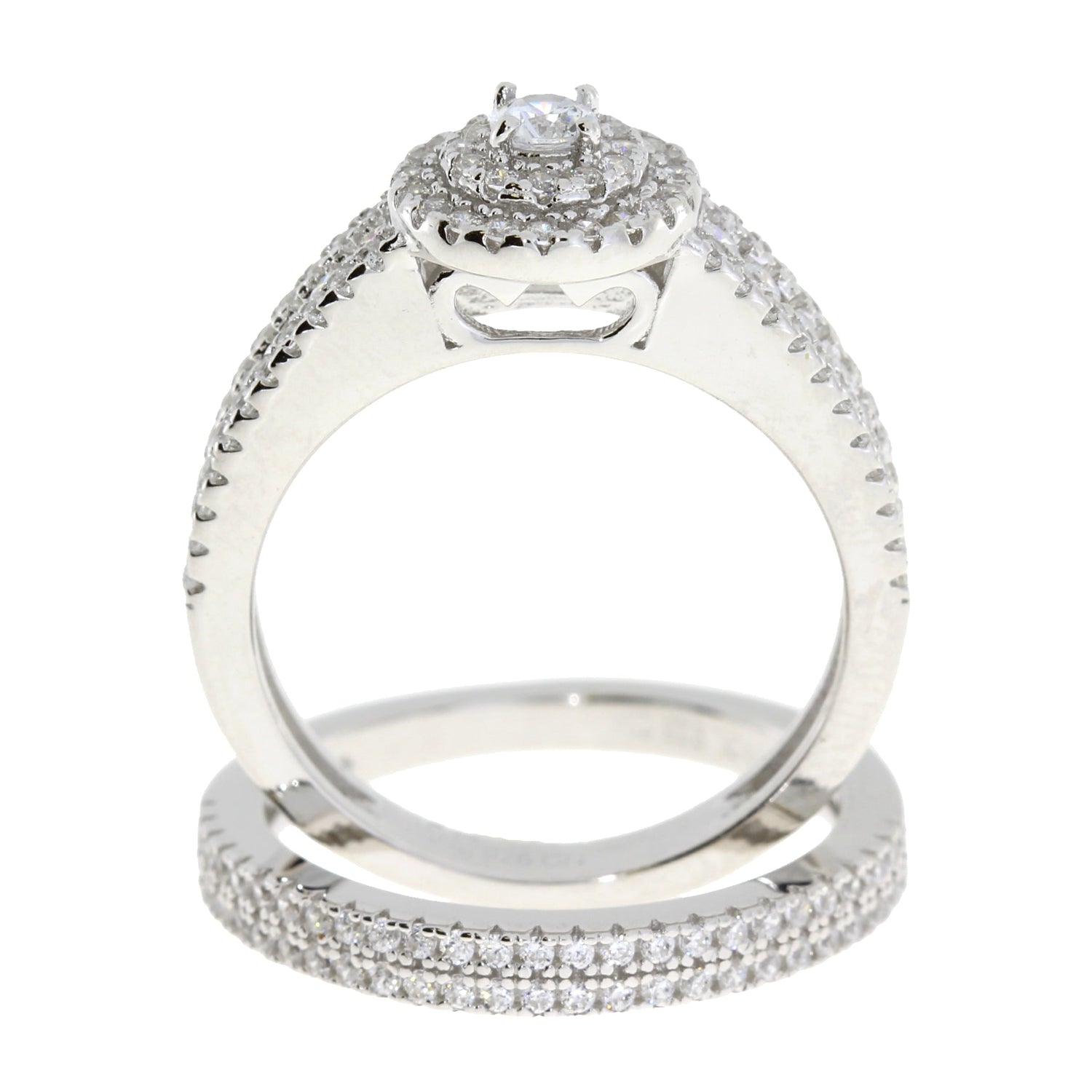 Natural Cubic Zirconia CZ SS Bridal Sterling Silver by Bids.com