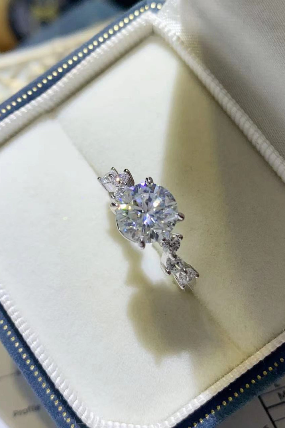 2 Carat Brilliant Round Cut Sparkala™ Platinum Over Pure Sterling Silver Ring by Sparkala