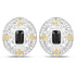 0.93 Carat Genuine Blue Sapphire and White Diamond .925 Sterling Silver Earrings by Bids.com