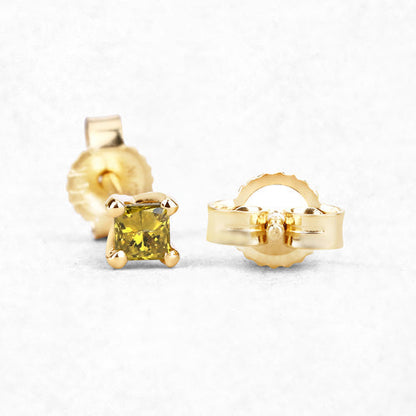 0.25 Carat Genuine Yellow Diamond 14K Yellow Gold Earrings (SI1-SI2)  DestGlow