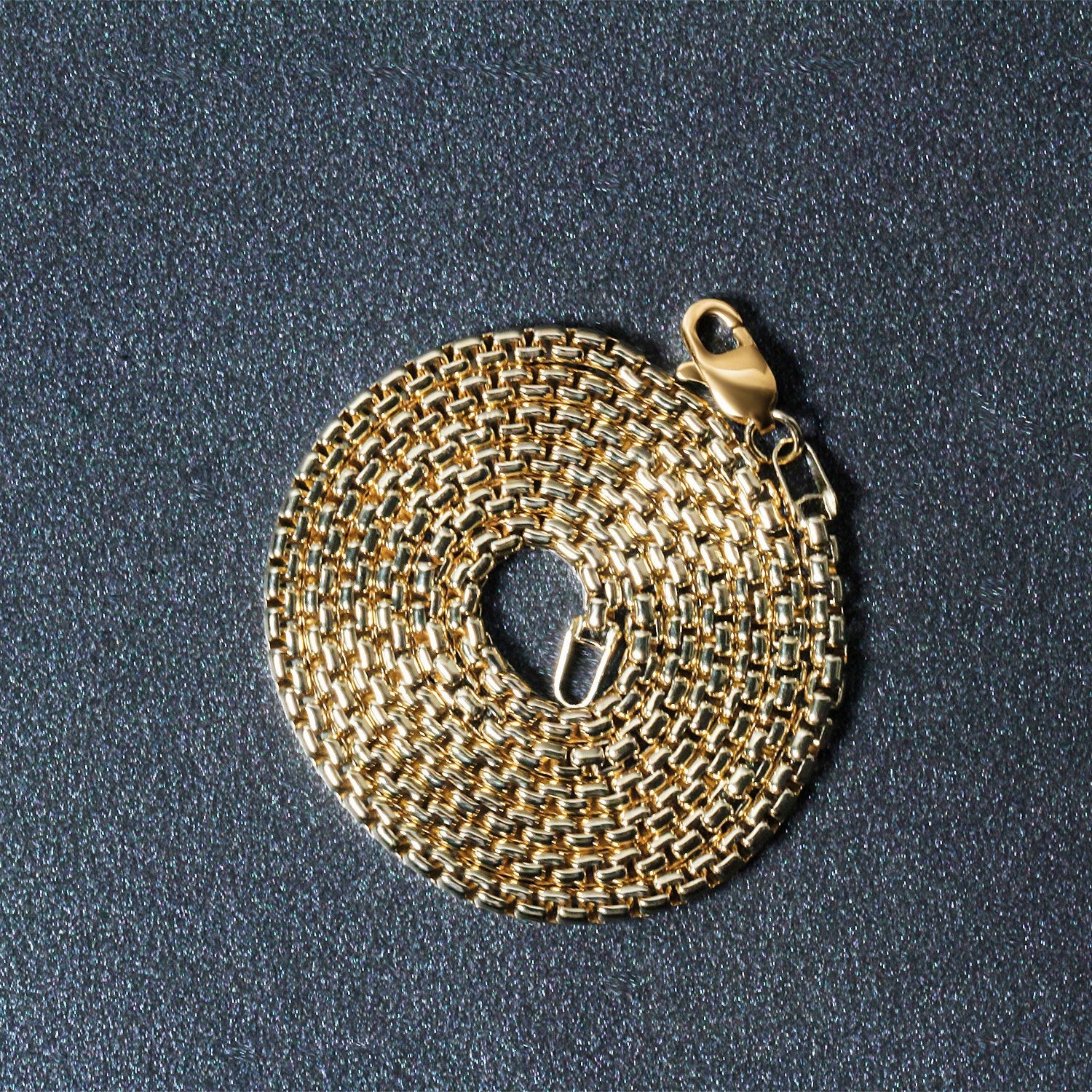 14k Yellow Gold Solid Round Box Chain 2.5 mm by Bids.com