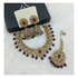 Joban Fashion Maroon Stone Work Necklace Set
