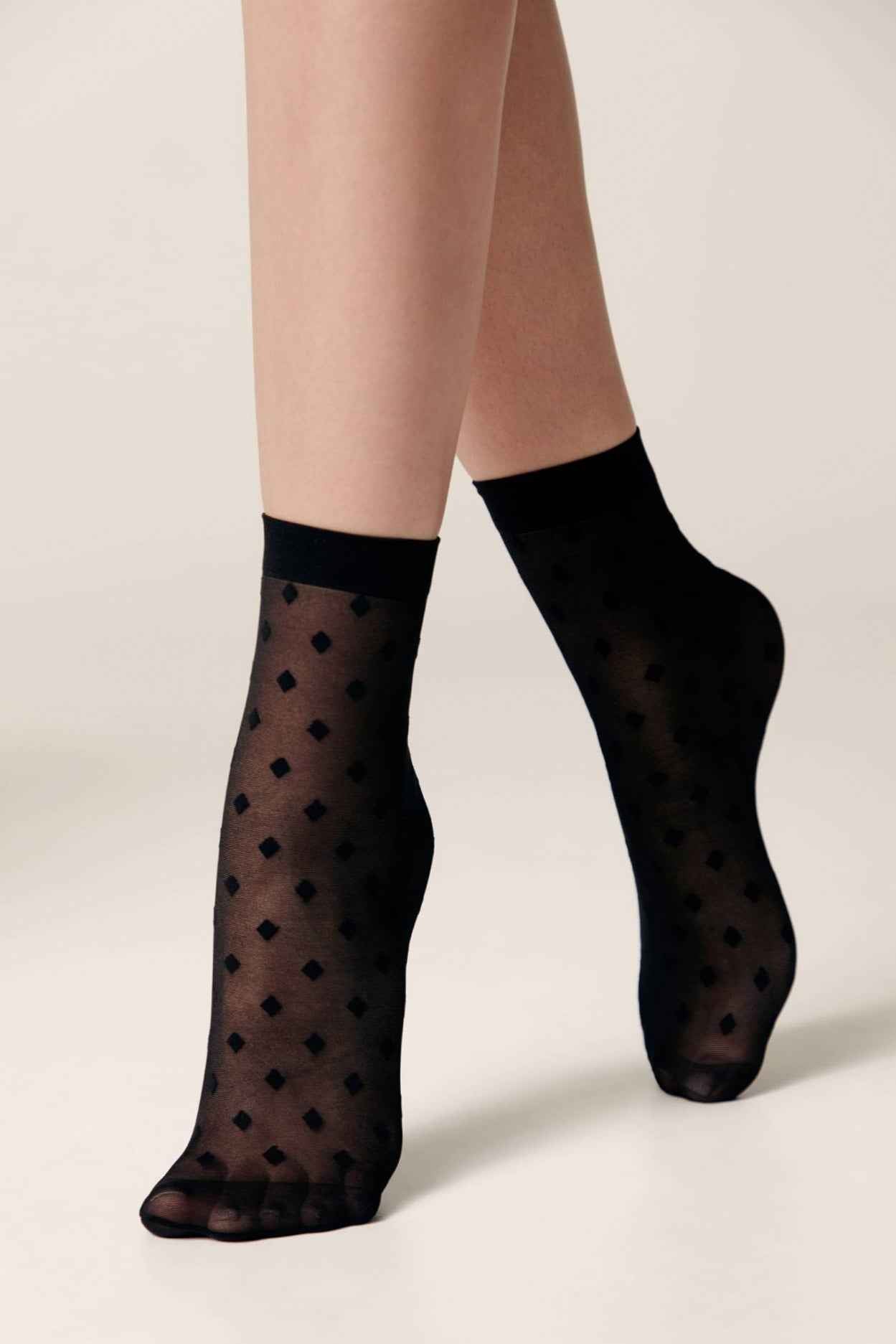 Socks Conte Fantasy - Small Diamond Pattern