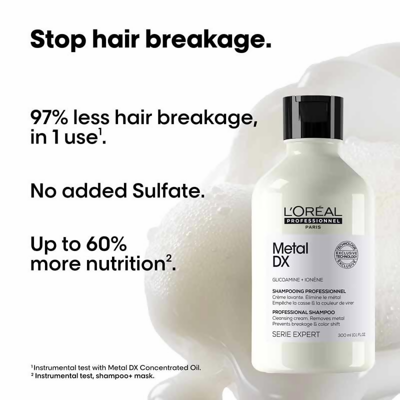 L’Oreal Professionnel Metal DX Anti-Metal Sulfate-Free, Cleansing Cream Shampoo
