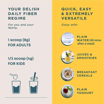 Wellbeing Nutrition Daily Fiber Powder - Vanilla Berry &amp; Pina Colada Combo