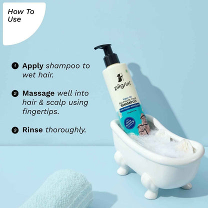 Pilgrim Sulphate Free Shampoo For Dry Frizzy Hair With Korean White Lotus