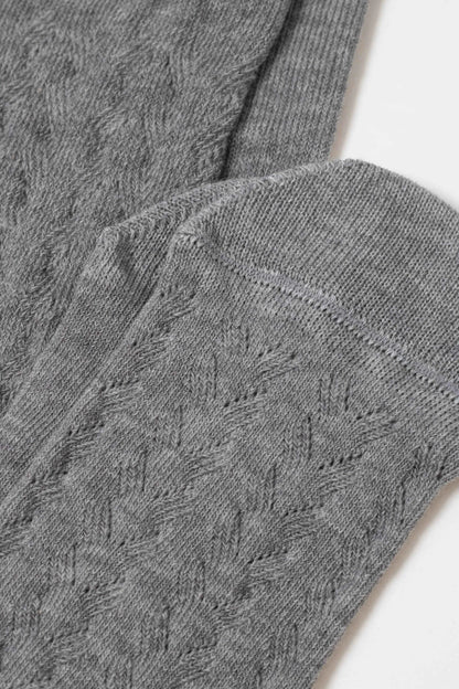 Cotton Knee Highs Conte Classic 010 - Cotton Blend and Knitted Pattern