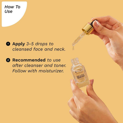 Pilgrim 24K Gold Face Serum With Niacinamide &amp; Hyaluronic Acid, Dewy Primer For Face Make-Up - Korean Skin Care