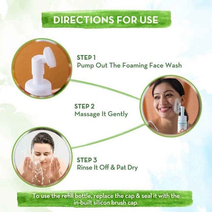 Mamaearth Vitamin C Foaming Face Wash With Brush Combo Pack