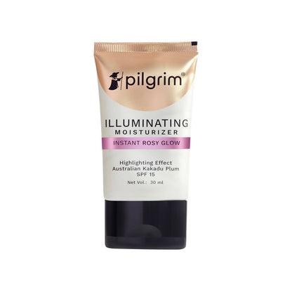 Pilgrim Illuminating Moisturizer For Instant Rosy Glow &amp; SPF 15 with Australian Kakadu Plum