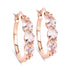 1.63 Carat Genuine Morganite and White Diamond .925 Sterling Silver Earrings by Bids.com