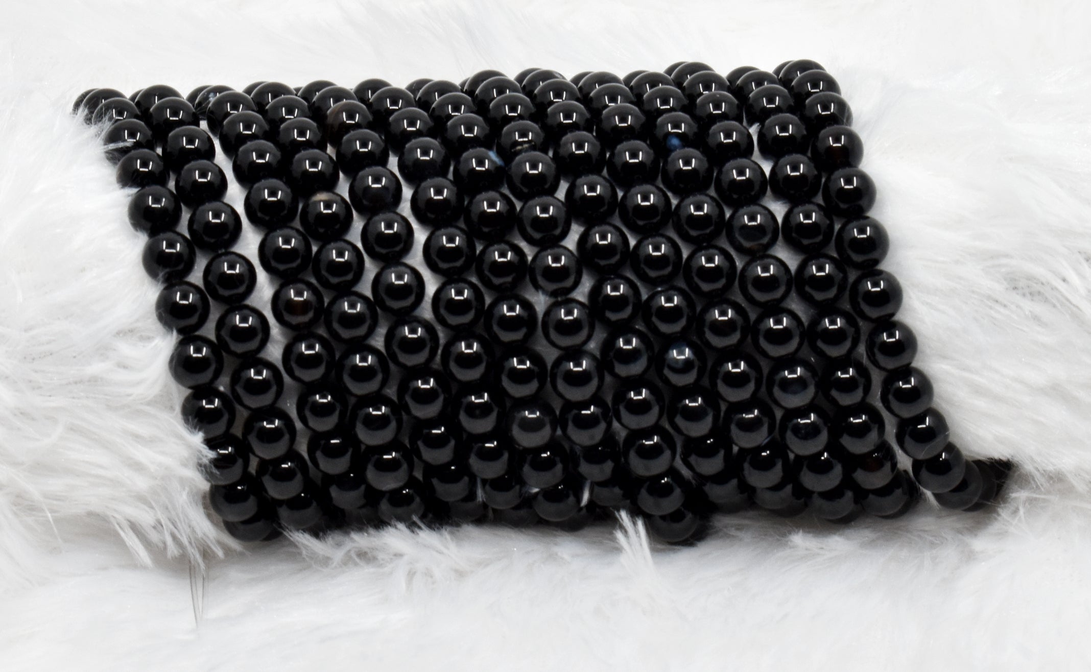 Black Onyx Beads, Natural Crystal Round Beads 4mm to 16mm  DestGlow