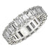 Emerald Cut Lab Grown Diamond Eternity Ring in 14k White Gold (6 cttw FG/VS2) by Bids.com