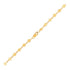 14k Yellow Gold Bracelet with Polished Circles  DestGlow