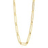 14k Yellow Gold High Polish Elongated Paperclip Jax Link Necklace by Bids.com
