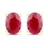 1.70 Carat Genuine Ruby 14K Yellow Gold Earrings  DestGlow