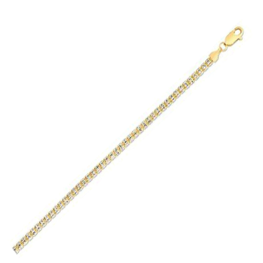 Ice Barrel Chain in 14k Yellow Gold (3.14 mm)  DestGlow