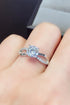 2 Carat Brilliant Round Cut Sparkala™ Crisscross Platinum Over Pure Sterling Silver Ring by Sparkala
