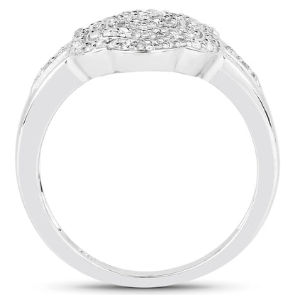 14K Yellow Gold Plated 0.29 Carat Genuine White Diamond .925 Sterling Silver Ring by Bids.com