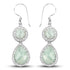 11.82 Carat Genuine Aquamarine .925 Sterling Silver Earrings  DestGlow
