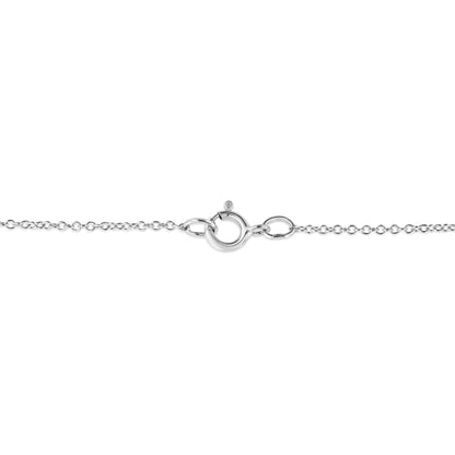 .925 Sterling Silver Pave-Set Diamond Accent Double Curve 18" Pendant Necklace (I-J Color, I1-I2 Clarity)  DestGlow