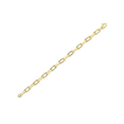 14k Yellow Gold French Cable Link Bracelet  (6.00 mm)  DestGlow