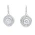 Natural Cubic Zirconia Earrings Sterling Silver by Bids.com