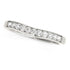 14k White Gold Curved Diamond Wedding Band (1/4 cttw) by Bids.com
