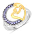 0.28 Carat Genuine Tanzanite .925 Sterling Silver Ring by Bids.com