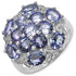 3.59 Carat Genuine Tanzanite .925 Sterling Silver Ring by Bids.com