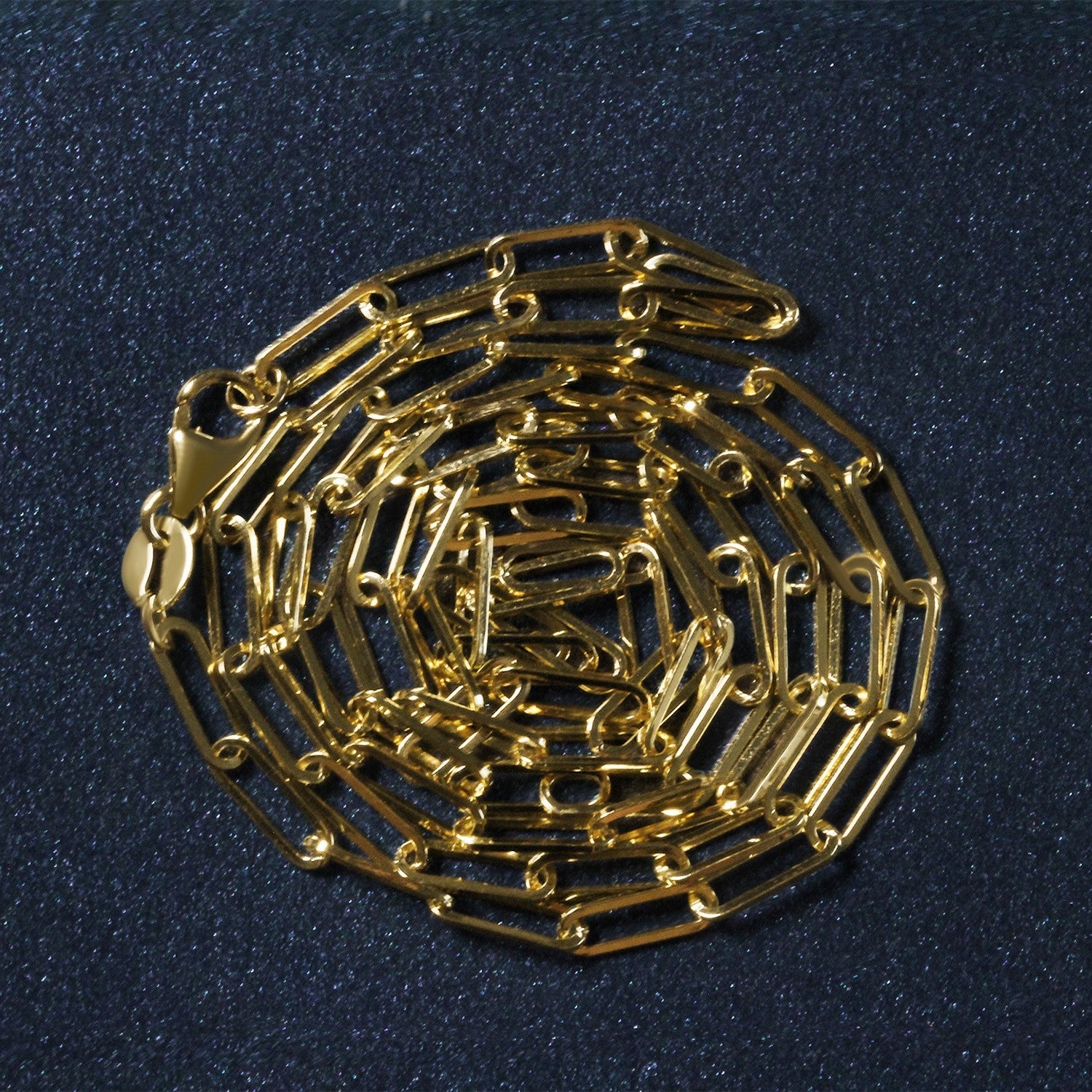 14K Yellow Gold Paperclip Chain (2.5mm) by Bids.com