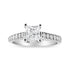 14K White Gold 1 1/5 Cttw 4-Prong Set Princess Diamond Classic Engagement Ring (I1-I2 Color, H-I Clarity) Ring Size 7 by Bids.com
