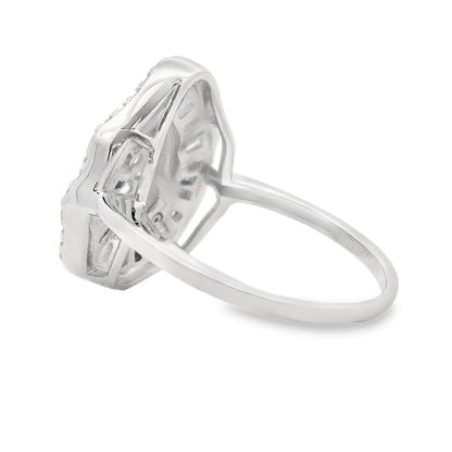 Genuine Cubic Zirconium Ring Sterling Silver by Bids.com