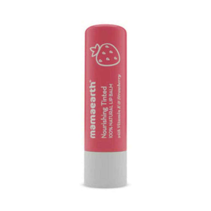 Mamaearth Nourishing Tinted 100% Natural Lip Balm With Vitamin E &amp; Strawberry
