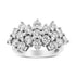 14K White Gold 4.0 Cttw Diamond Multi Row Scatter Band Ring (I-J Color, I1-I2 Clarity) - Size 7 by Bids.com