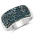 1.17 Carat Genuine Blue Diamond .925 Sterling Silver Ring by Bids.com