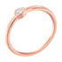 14K Rose Gold Plated .925 Sterling Silver Miracle Set Diamond Ring (1/20 Cttw, J-K Color, I1-I2 Clarity) - Size 6 by Bids.com