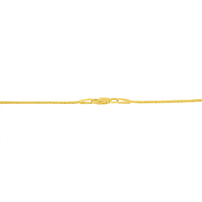 10K Yellow and White Gold 1/2 Cttw Princess Cut Diamond Channel-Set â€œVâ€ Shape 18" Franco Chain Necklace (H-I Color, SI2-I1 Clarity) by Bids.com