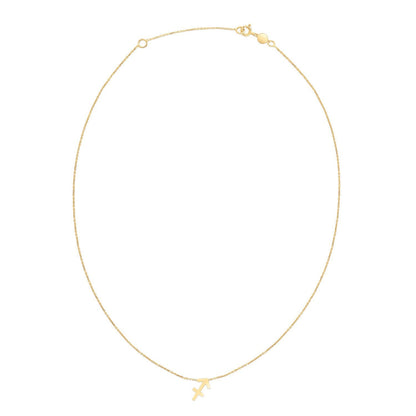 14K Yellow Gold Sagittarius Necklace by Bids.com
