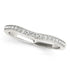 14k White Gold Channel Curved Diamond Wedding Band (1/4 cttw) by Bids.com