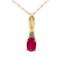 .02ct Ruby Diamond Fashion Pendants 10KT Yellow Gold by Bids.com