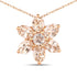 0.99 Carat Genuine Morganite 10K Rose Gold Pendant  DestGlow