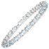 5.75 Carat Genuine Blue Topaz .925 Sterling Silver Bracelet  DestGlow