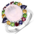 5.52 Carat Genuine Multi Stones .925 Sterling Silver Ring by Bids.com