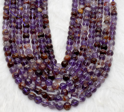 Ametrine Beads, Natural Crystal Round Beads 6mm to 10mm  DestGlow