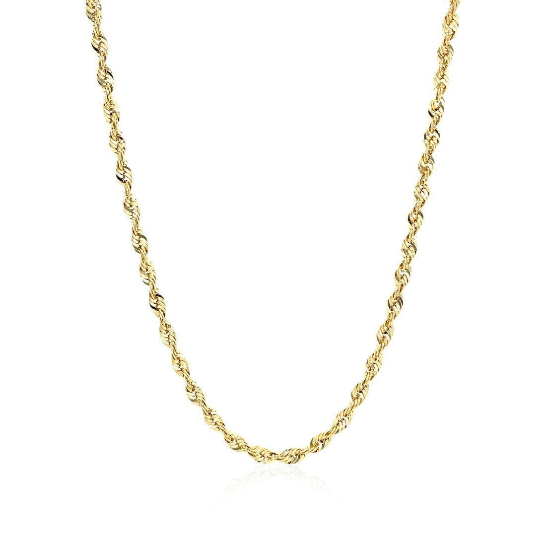 10K Yellow Gold Lite Rope Chain (2.50 mm) by Bids.com