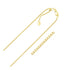 14k Yellow Gold Adjustable Box Chain (1.10 mm) by Bids.com