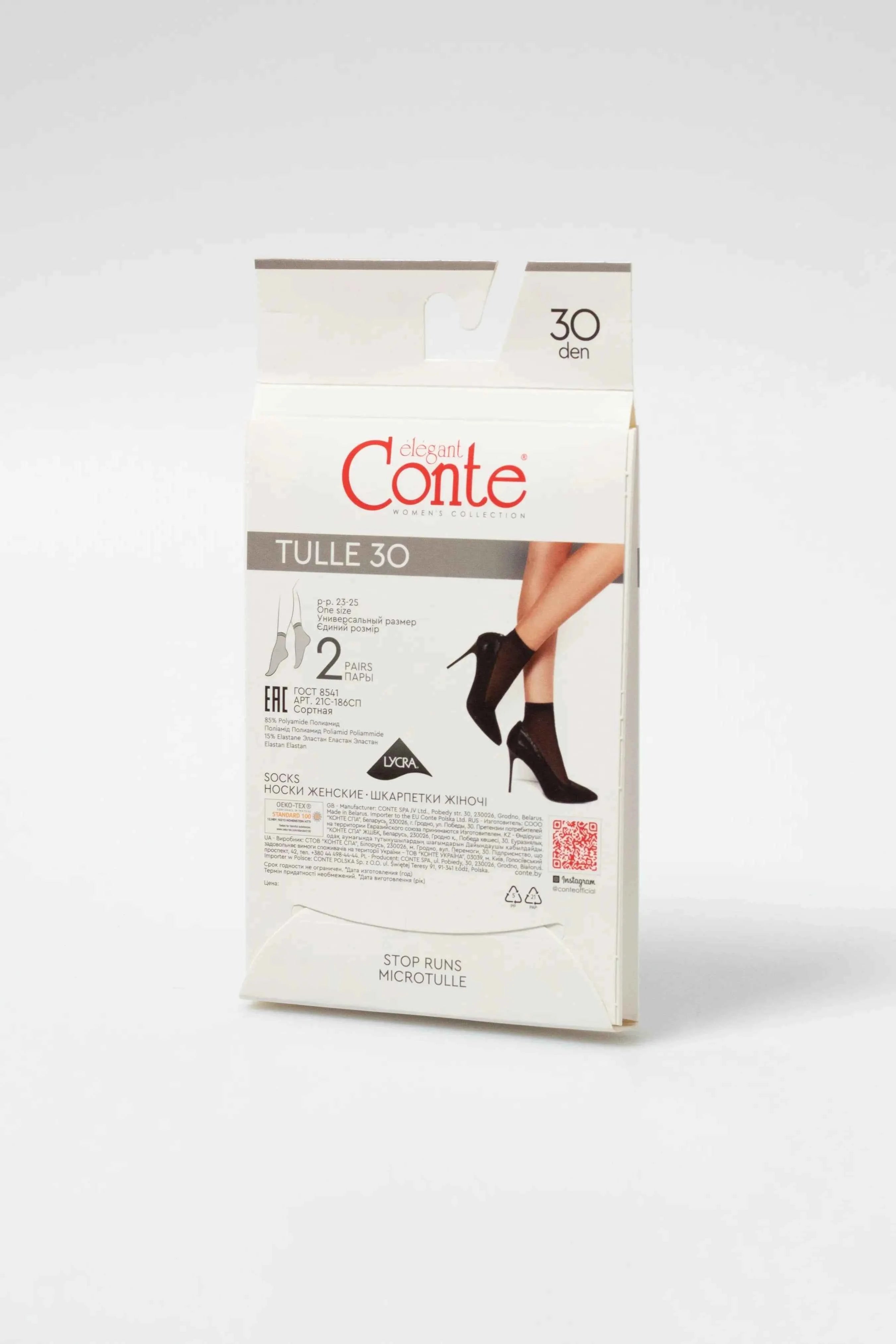 Socks Conte Tulle 30 Den (2 pairs)