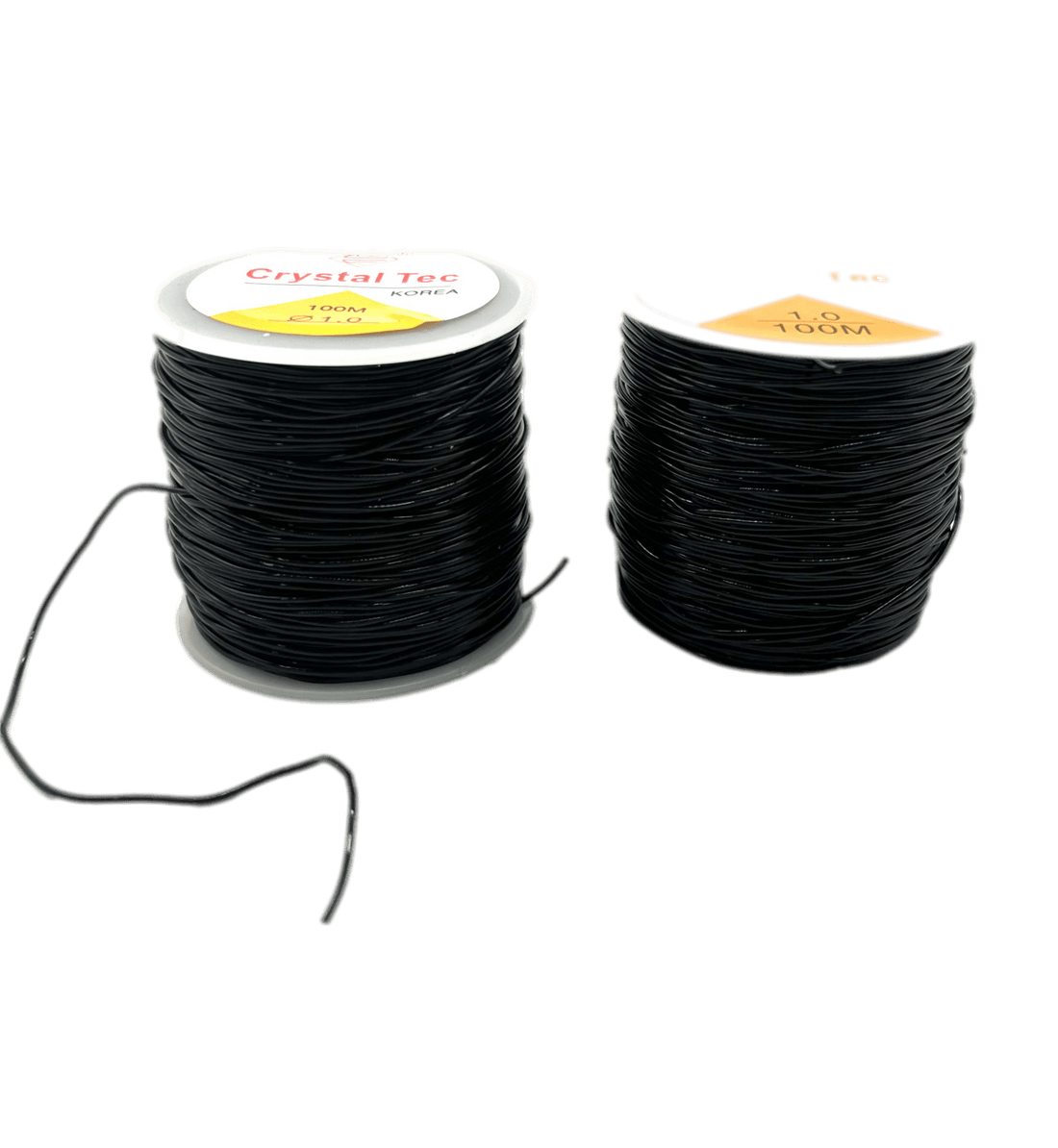 Elastic Weaving Thread, Black, 100 Meters