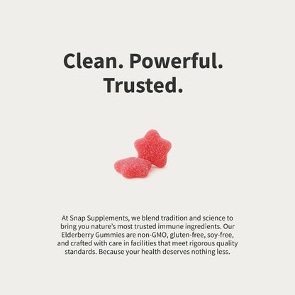 Elderberry Gummies Immune Booster by Snap Supplements